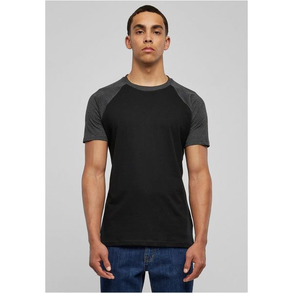 Urban Classics Raglan contrasting t-shirt blk/cha