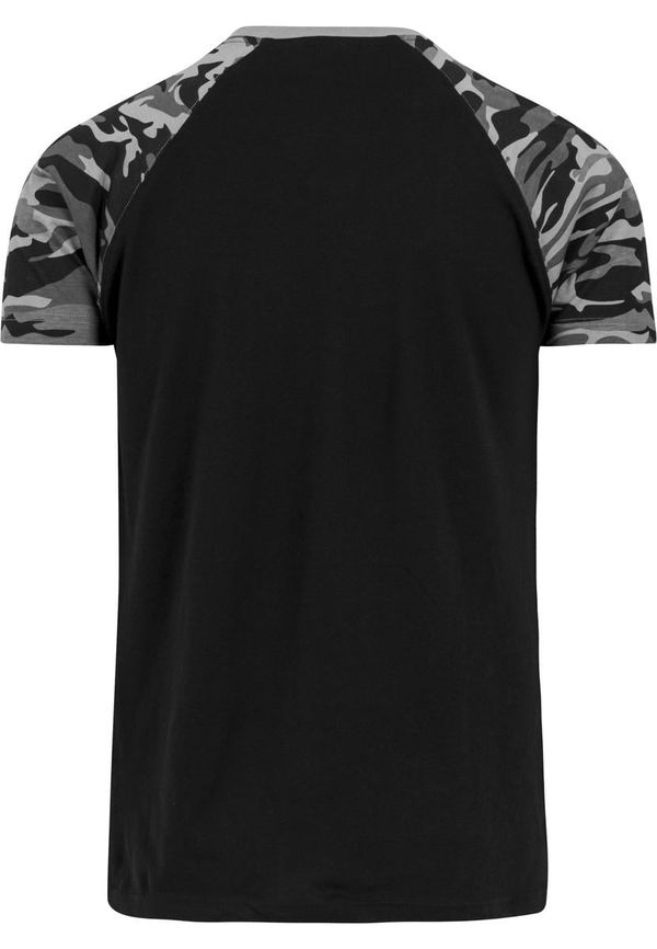UC Men Raglan contrasting t-shirt blk/dark rhinestone