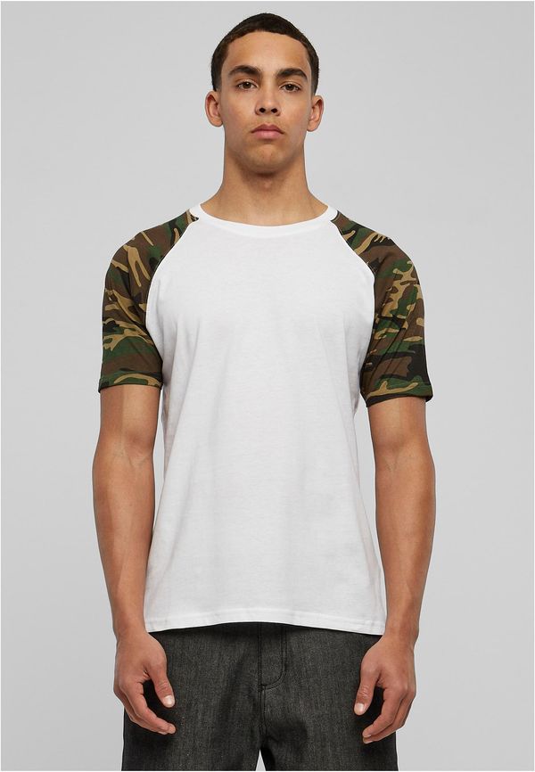 Urban Classics Raglan contrasting t-shirt wht/woodcamo