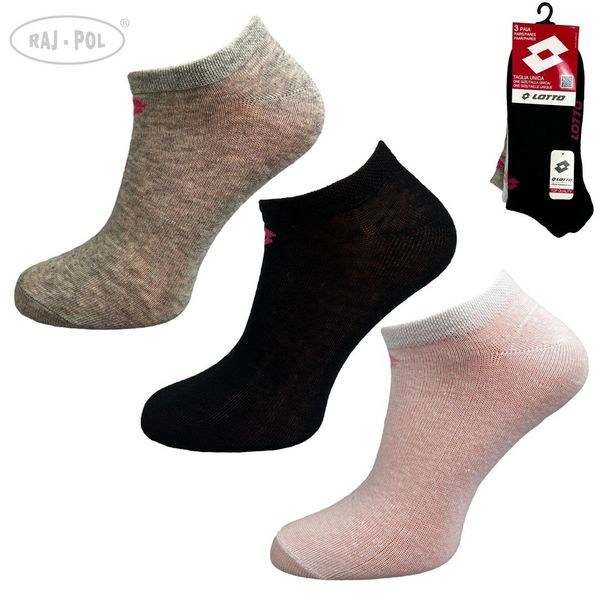 Raj-Pol Raj-Pol Woman's 3Pack Socks Lotto Mix