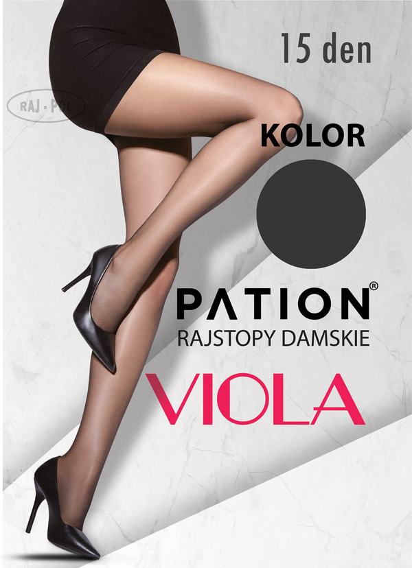 Raj-Pol Raj-Pol Woman's Tights Pation Viola 15 DEN