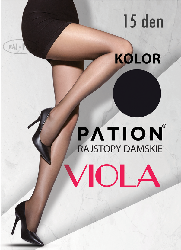 Raj-Pol Raj-Pol Woman's Tights Pation Viola 15 DEN