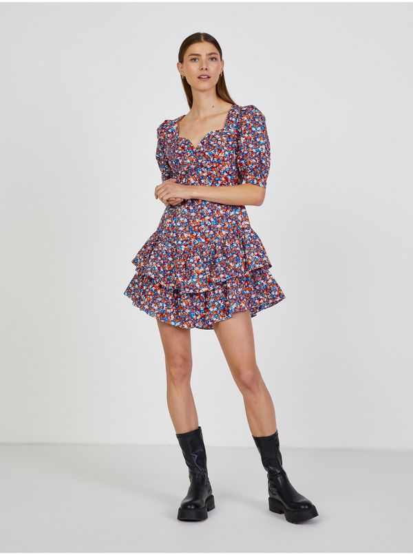 TALLY WEiJL Red and blue floral dress TALLY WEiJL - Women