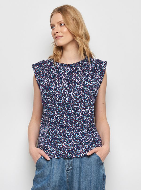 Tranquillo Red-blue patterned blouse Tranquillo Lamin - Women
