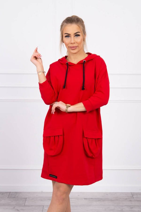 Kesi Red dress with hood