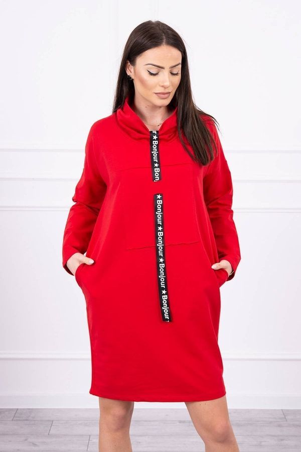 Kesi Red dress with tie