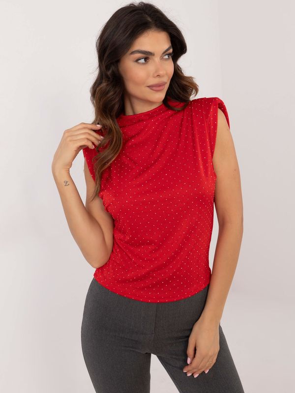 Fashionhunters Red formal blouse