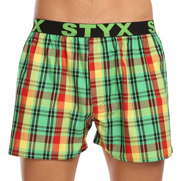 STYX Red-green Styx men's checked trenches
