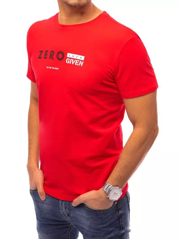 DStreet Red men's Dstreet T-shirt with print