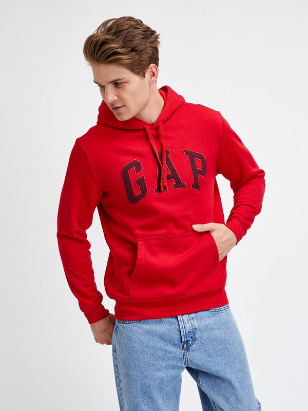 GAP Red Men's Hoodie GAP Hoodie Logo