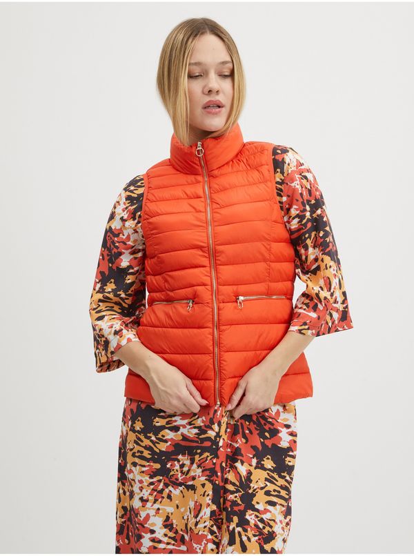 Only Red quilted vest ONLY Madeline - Ladies