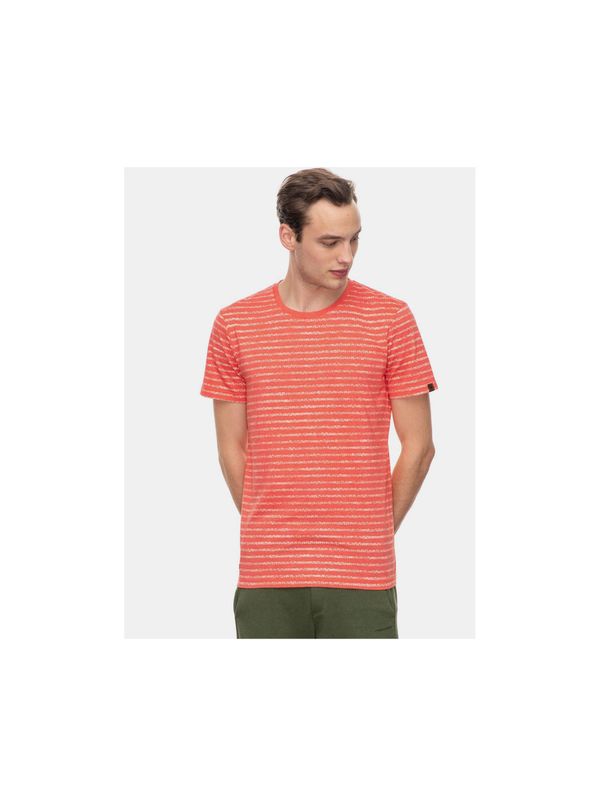 Ragwear Red striped T-shirt Ragwear Steef for men - Men's