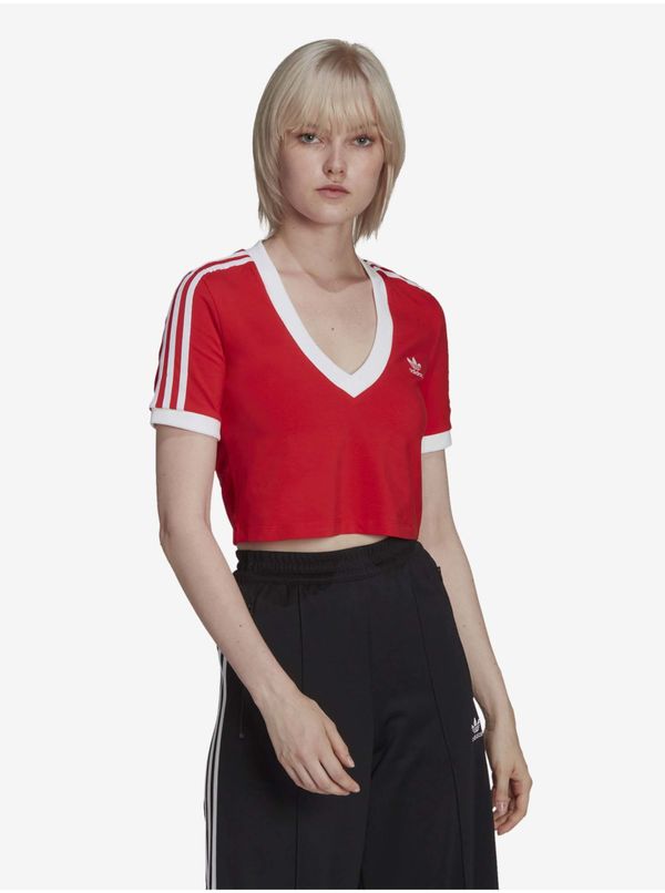 Adidas Red Womens Crop Top adidas Originals - Women