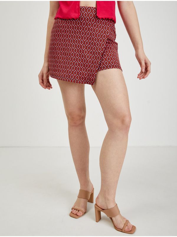 Orsay Red Women's Patterned Skirt/Shorts ORSAY - Ladies