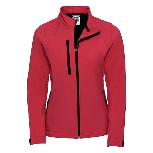 RUSSELL Red Women's Soft Shell Russell Jacket