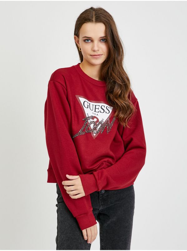 Guess Red Women's Sweatshirt Guess - Women