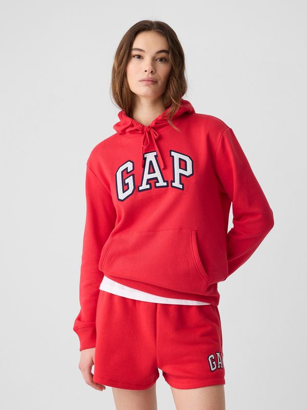 GAP Red women's sweatshirt with logo and fleece GAP