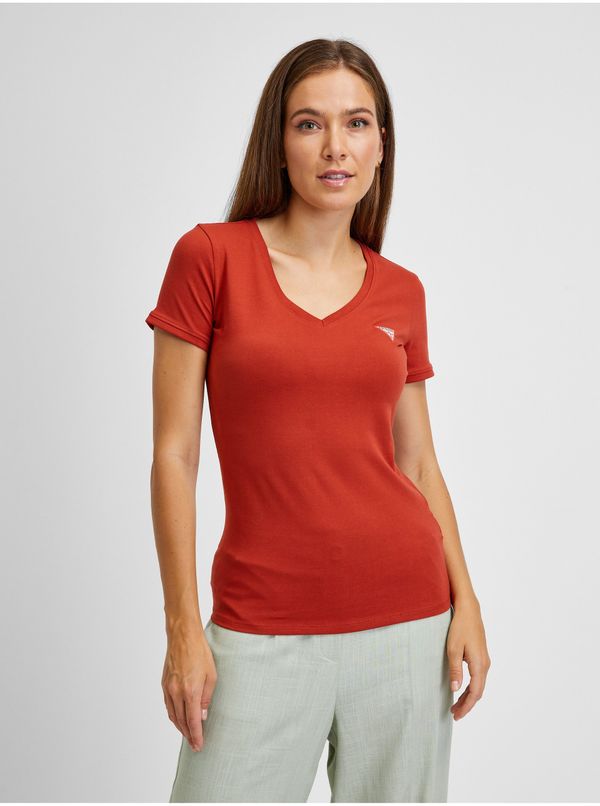 Guess Red Women's T-Shirt Guess - Women