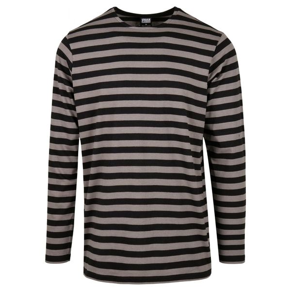 Urban Classics Regular Stripe LS Asphalt/Black