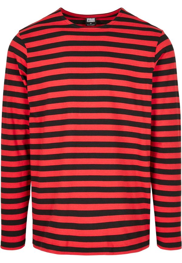 Urban Classics Regular Stripe LS burnt/bl