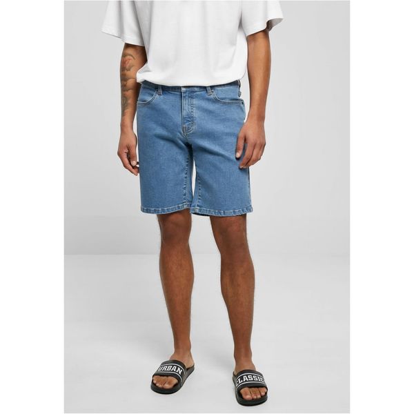 Urban Classics Relaxed Fit Denim Shorts Light Blue Washed