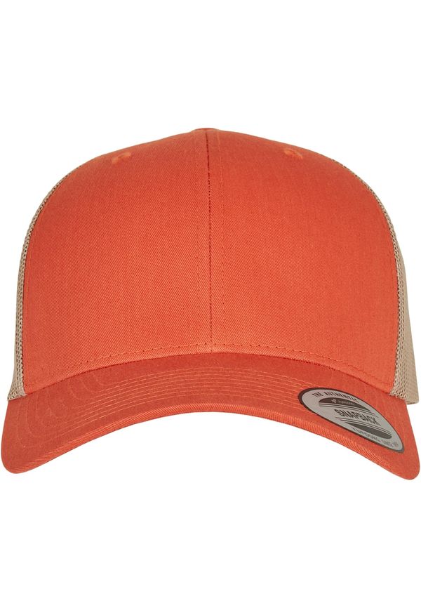 Flexfit Retro Trucker Cap - Orange/Khaki