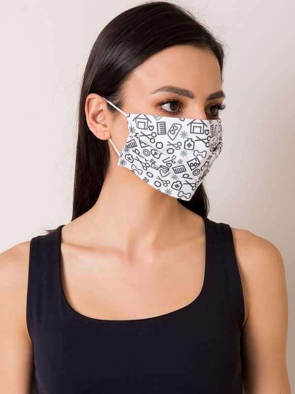 Fashionhunters Reusable black and white mask