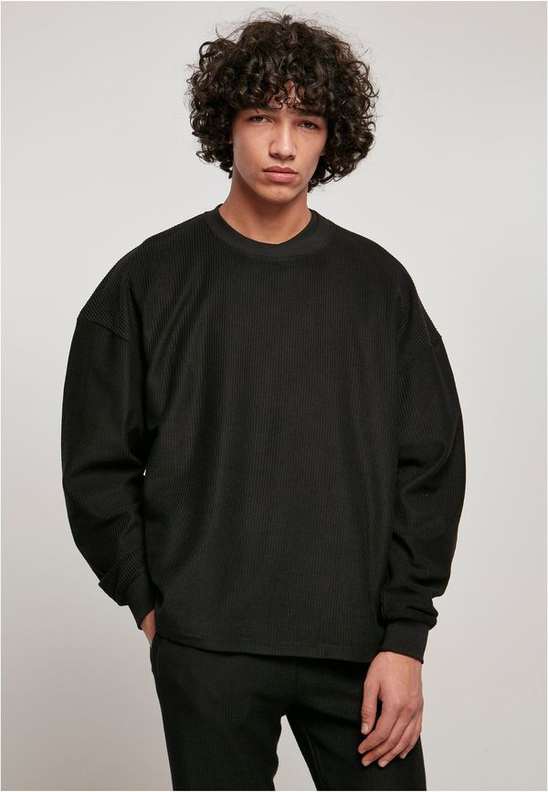 Urban Classics Rib Terry Boxes Crew Black