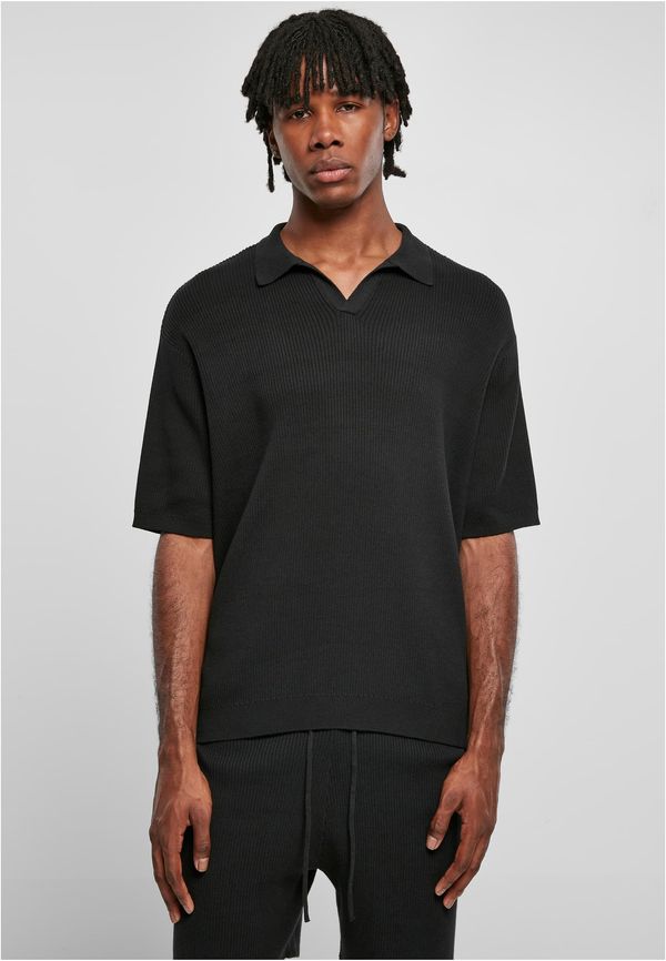 UC Men Ribbed oversized shirt black