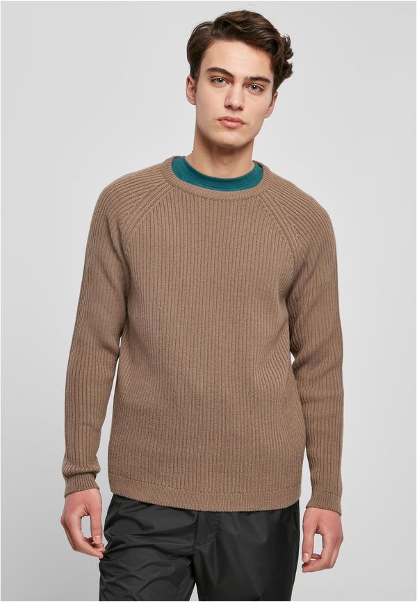 Urban Classics Ribbed raglan sweater darkkhaki