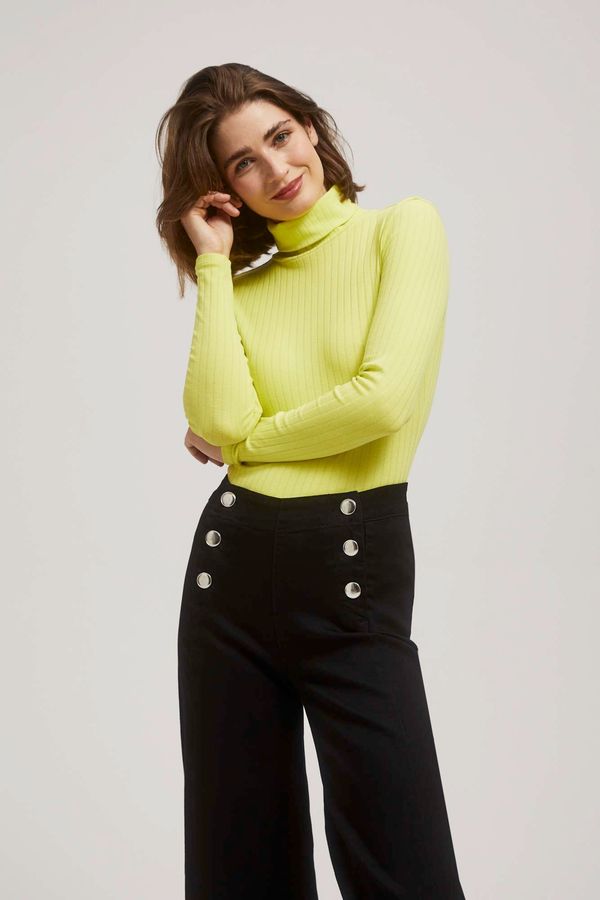 Moodo Ribbed turtleneck blouse