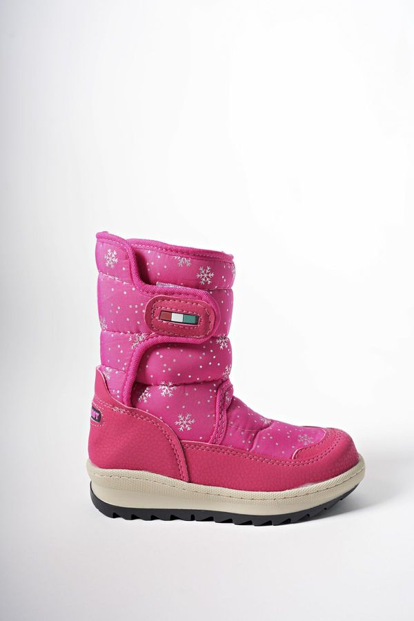 Riccon Riccon Ealgeth Kids Velcro Snow Boots 001290 Fuchsia Patterned