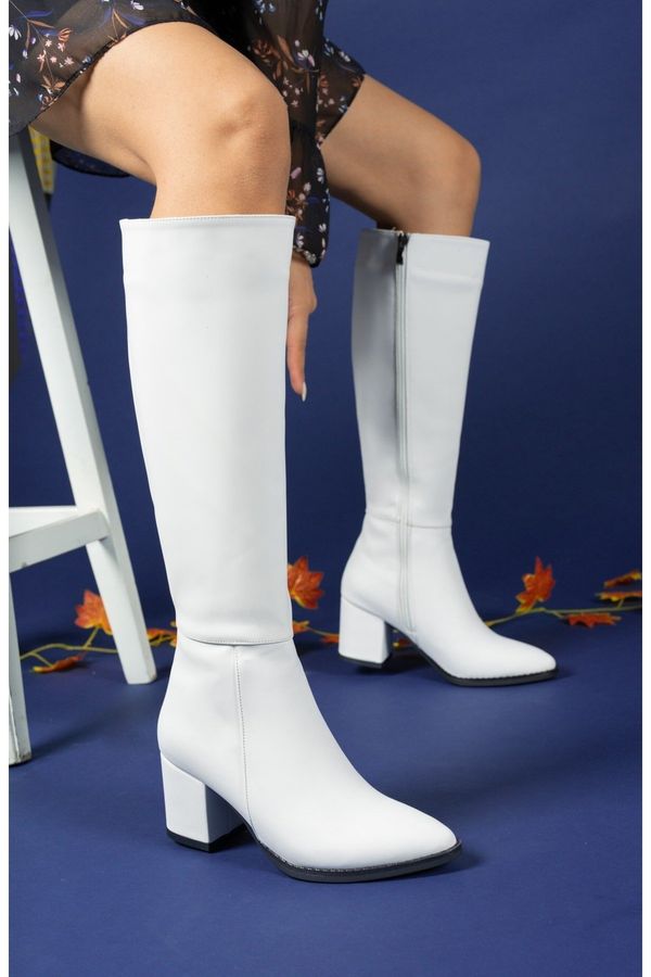 Riccon Riccon Extra Matte White Women's Boots 0012816s