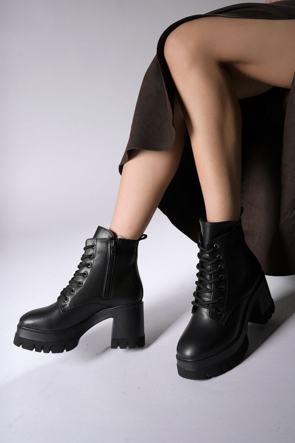 Riccon Riccon Nvanor Women's Heeled Boots 0012504 Black Skin