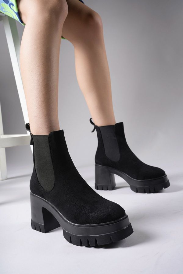 Riccon Riccon Nyendorei Women's Heeled Boots 0012502 Black Suede.