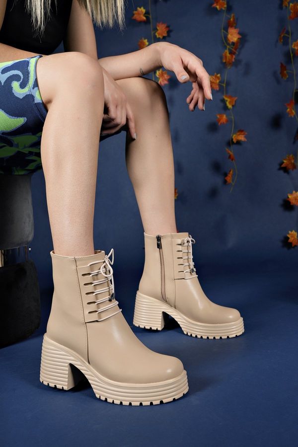 Riccon Riccon Thangurien Women's Boots 00121408 Nude Skin