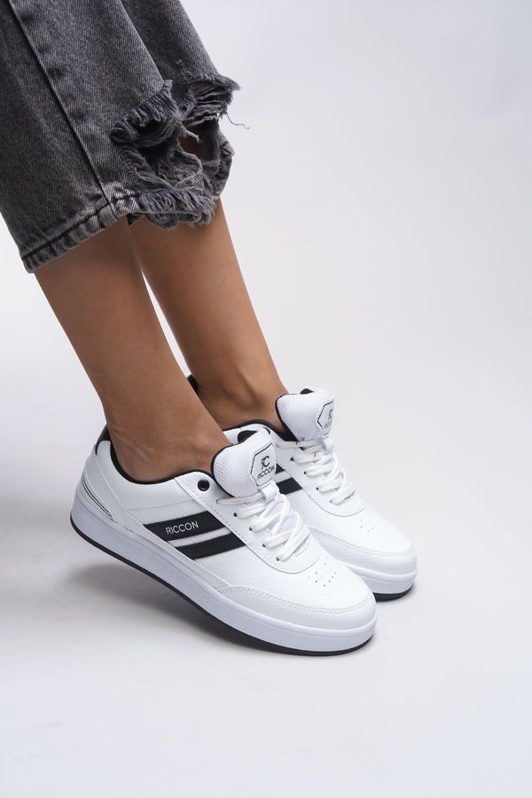 Riccon Riccon Zraudan Unisex Sneakers 001234 White Black