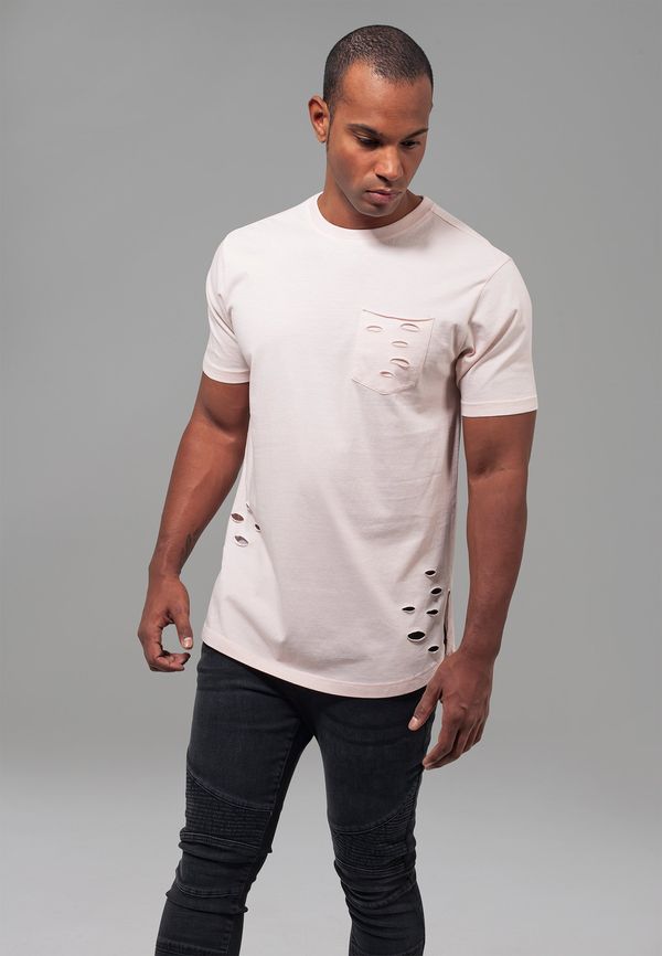 Urban Classics Ripped Pocket Tee pink