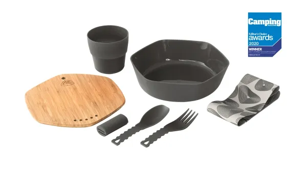 Robens Robens Leaf Meal Kit Anthracite Tableware