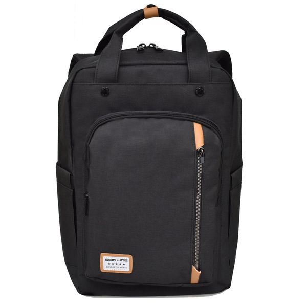 Semiline Ruksak Semiline Semiline_Laptop_Backpack_L2005-8_Black