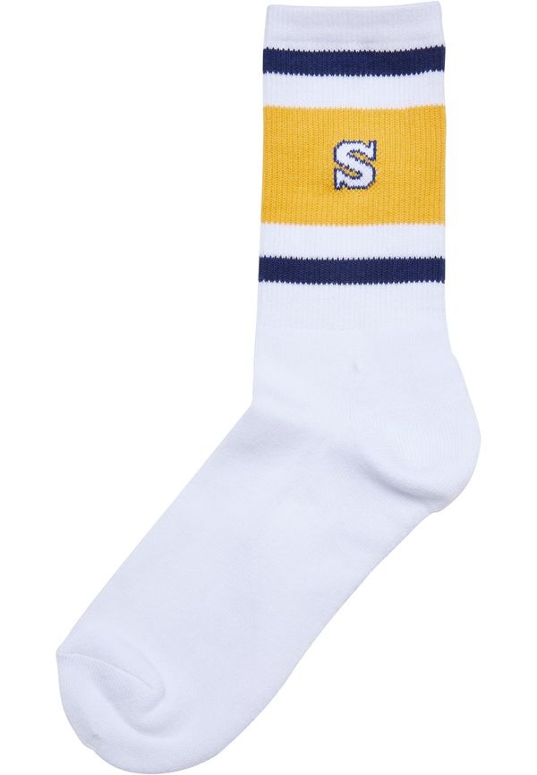 Urban Classics School Team Socks Spaceblue/CaliforniaYellow/WHT