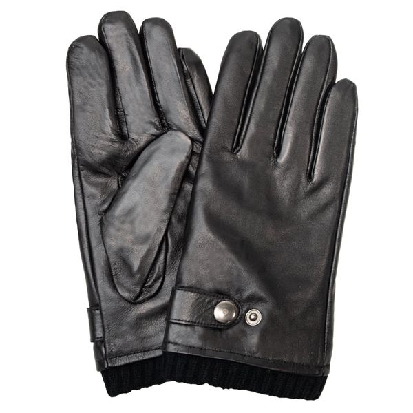 Semiline Semiline Man's Men's Leather Gloves P8291