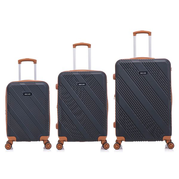 Semiline Semiline Unisex's 3-in-1 ABS Suitcases Set T5853-0