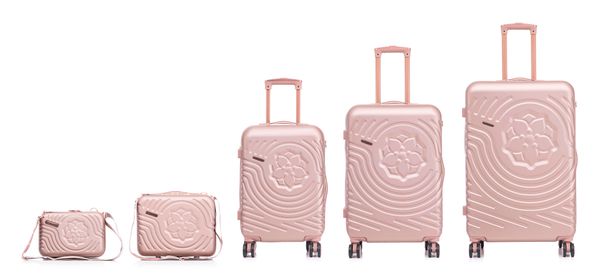 Semiline Semiline Unisex's 5-in-1 ABS Suitcases Set+Toiletry Bag T5816-0