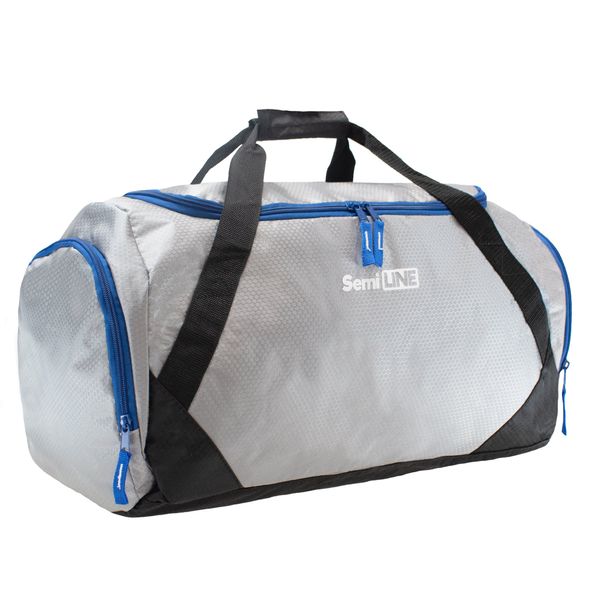 Semiline Semiline Unisex's Fitness Bag A3044-1 Grey/Navy Blue