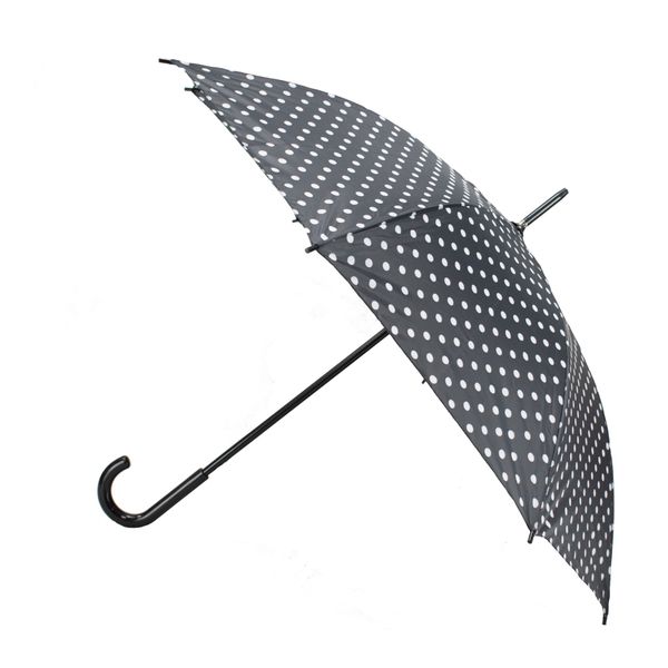 Semiline Semiline Woman's Long Semi-Automatic Umbrella With A Wrap-Around Handle L2037-3