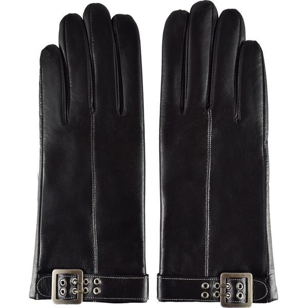 Semiline Semiline Woman's Women Leather Antibacterial Gloves P8210