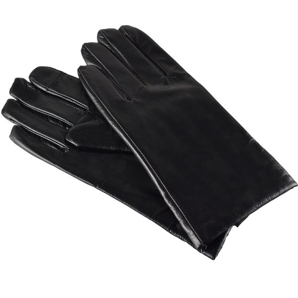 Semiline Semiline Woman's Women Leather Antibacterial Gloves P8211