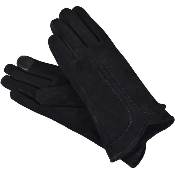 Semiline Semiline Woman's Women Suede Antibacterial Gloves P8215