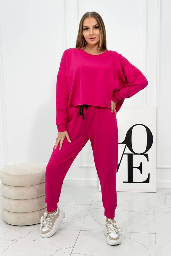 Kesi Set 2-piece sweatshirt + fuchsia trousers